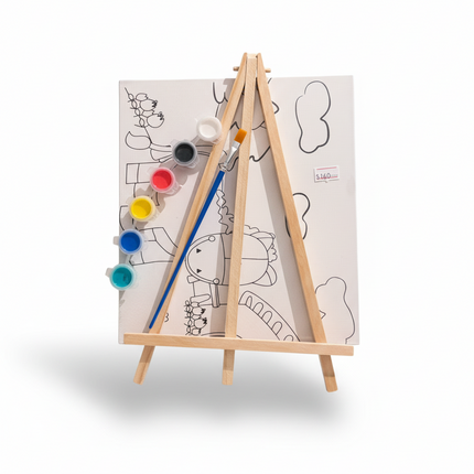 Lamina para colorear con atril