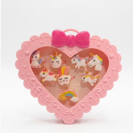 Cajita en forma de Corazón con Anillos.