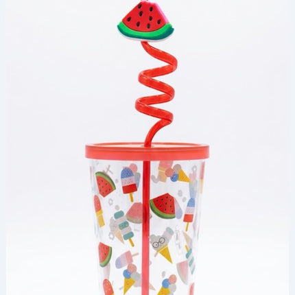 Vaso Sorbete de Frutas y Helado.