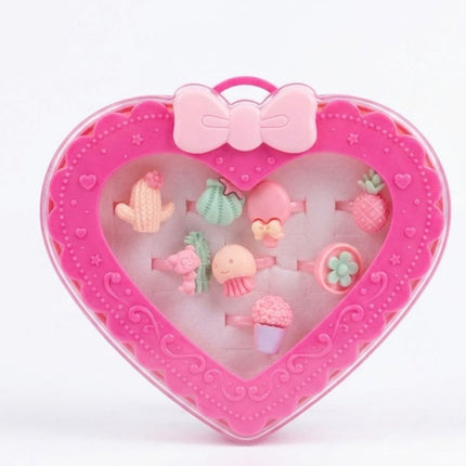 Cajita en forma de Corazón con Anillos.